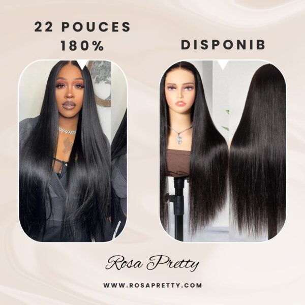 Curly Hair 22 inch black, liss Wigs 13×4 Glueless HD Lace Closure Wigs for Black Women Curly Human hair Wigs 180% Density